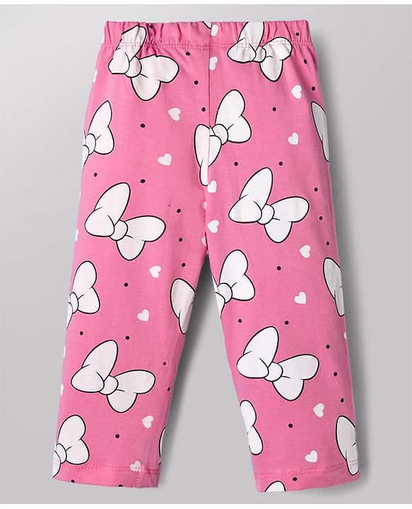 Babyhug Disney Single Jersey Knit Full Sleeves T-Shirt & Pyjama Night Suit with Marie Graphic - White