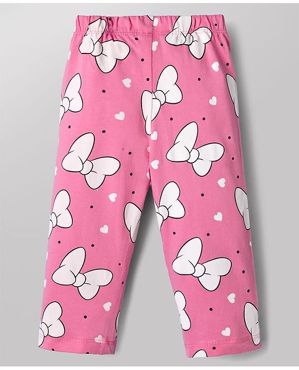 Babyhug Disney Single Jersey Knit Full Sleeves T-Shirt & Pyjama Night Suit with Marie Graphic - White