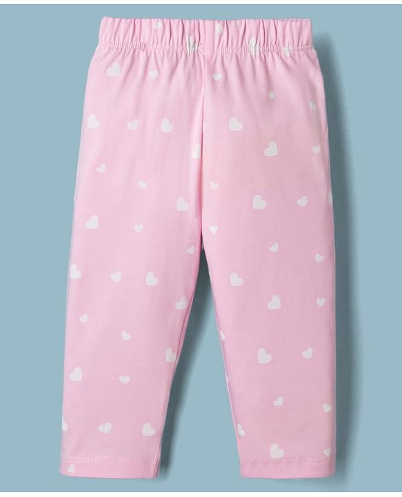 Babyhug Single Jersey Knit Full Sleeves T-Shirt & Pyjama Night Suit with Minnie & Daisy Print - White
