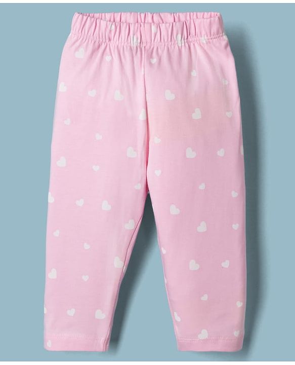 Babyhug Single Jersey Knit Full Sleeves T-Shirt & Pyjama Night Suit with Minnie & Daisy Print - White