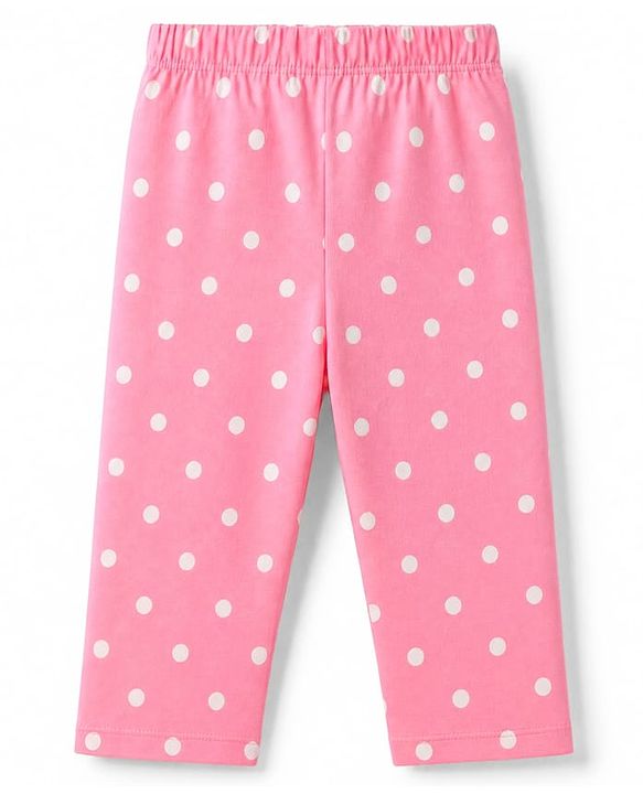 Babyhug Disney 100% Cotton Single Jersey Knit Full Sleeves T-Shirt & Pyjama Night Suit with Mickey Minnie Mouse Graphics - Sea Green