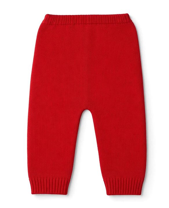 Babyhug Knit Full Sleeves Baby Sweater Set with Heart Design - Red