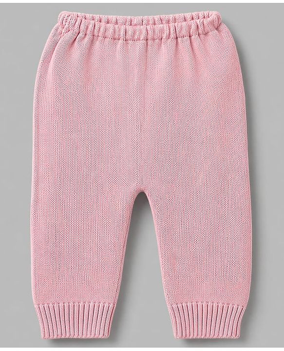 Babyhug Knit Full Sleeves Baby Sweater Set with Heart Design - Red