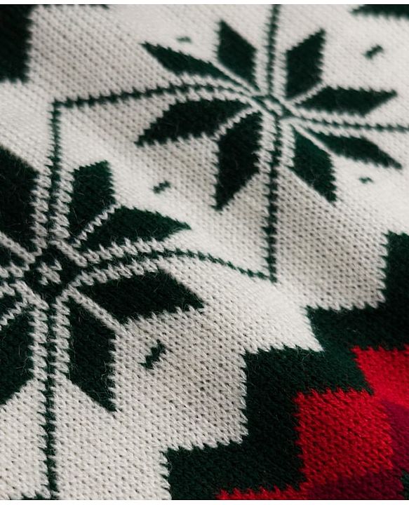 Babyhug Knit Full Sleeves Sweater Set with Geometric Design - Dark Green
