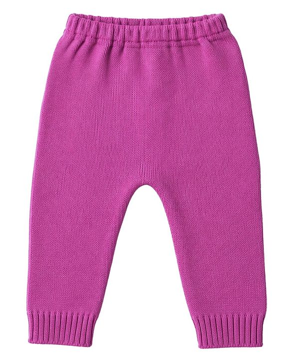 Babyhug Knit Full Sleeves Sweater Set with Polka Dots - Pink