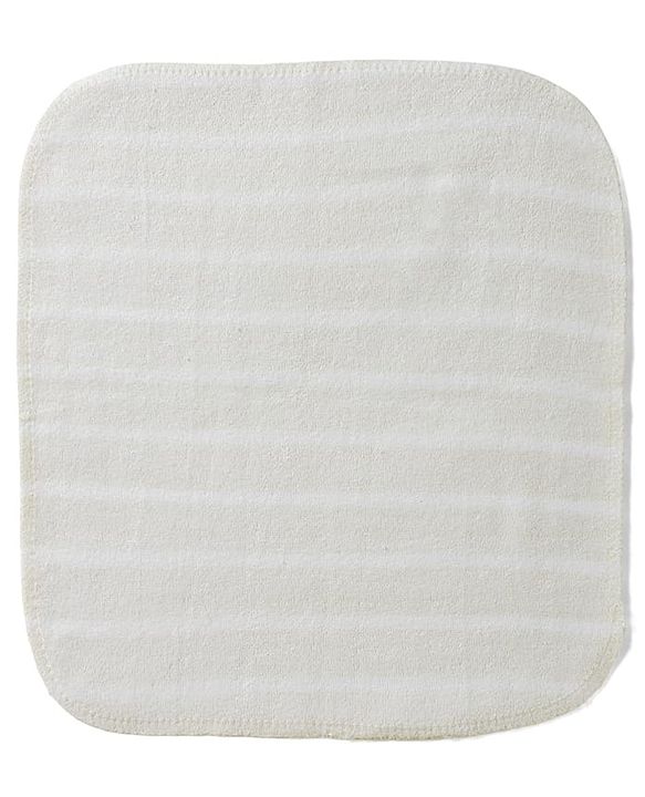 Babyhug 100% Cotton Knit Striped Hand & Face Towels Pack of 6 - Yellow & White