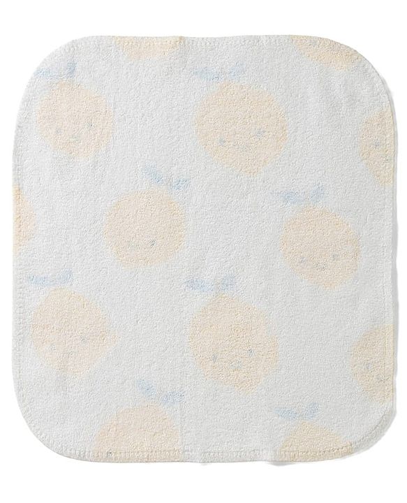 Babyhug 100% Cotton Knit Striped Hand & Face Towels Pack of 6 - Yellow & White