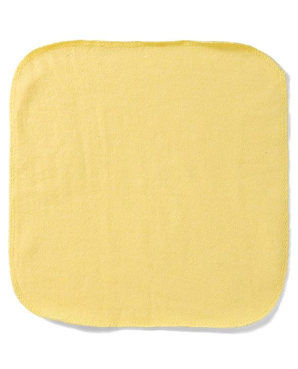 Babyhug 100% Cotton Knit Striped Hand & Face Towels Pack of 6 - Yellow & White