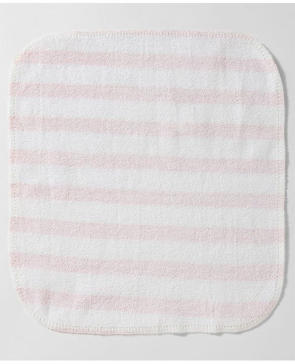 Babyhug 100% Cotton Knit Striped Hand & Face Towels Pack of 6 - Yellow, White & Blue