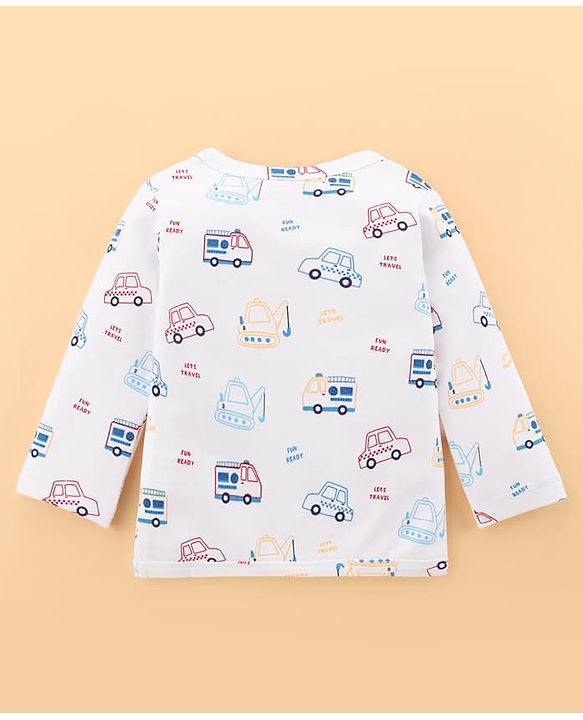 Babyhug 100% Cotton Clothing Essentials Baby Gift Set Pack of 7 - Light Blue