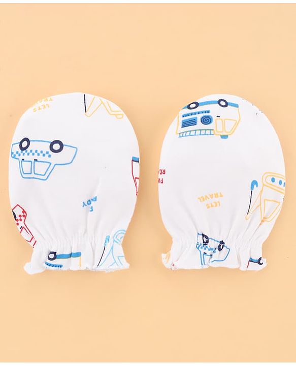 Babyhug 100% Cotton Clothing Essentials Baby Gift Set Pack of 7 - Light Blue