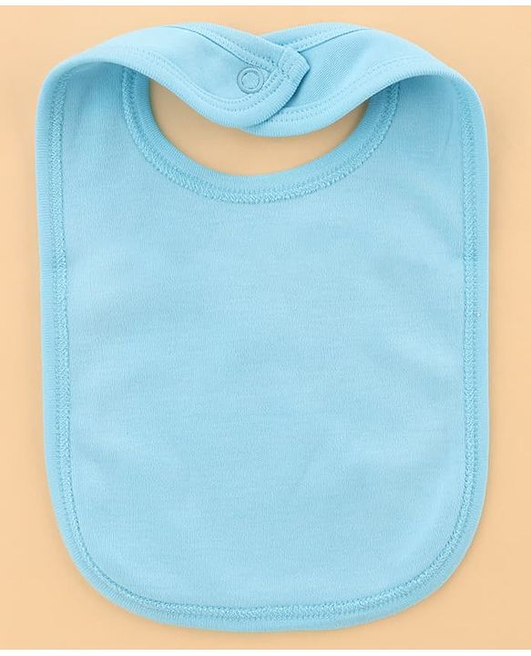 Babyhug 100% Cotton Clothing Essentials Baby Gift Set Pack of 7 - Light Blue