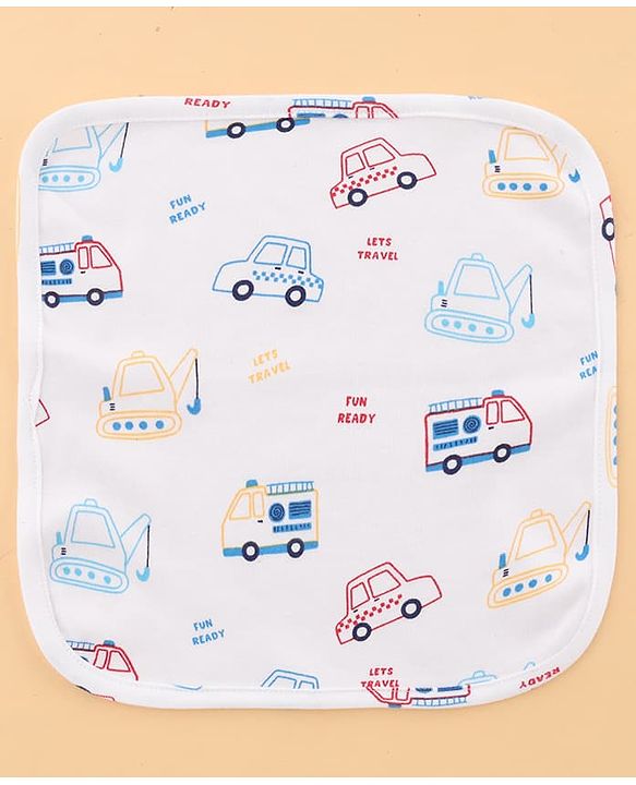 Babyhug 100% Cotton Clothing Essentials Baby Gift Set Pack of 7 - Light Blue