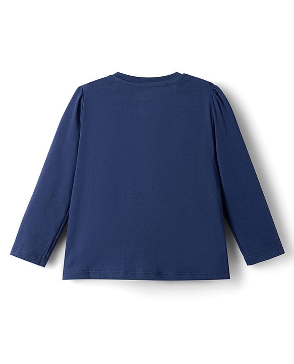 Babyhug Disney Single Jersey Knit Full Sleeves T-Shirt & Pyjama Night Suit with Marie  Graphics - Navy Blue