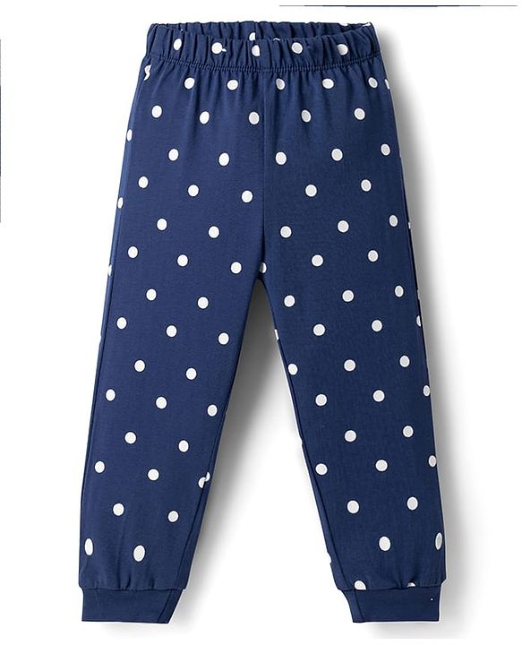 Babyhug Disney Single Jersey Knit Full Sleeves T-Shirt & Pyjama Night Suit with Marie  Graphics - Navy Blue