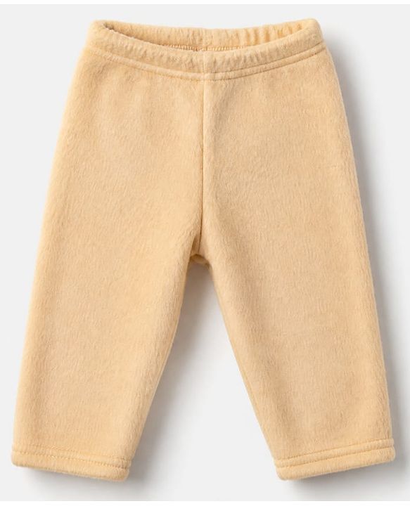 Babyhug Velour Full Sleeves T-Shirt & Pajama Winter Night Suit with Bear Print & Applique - Brown
