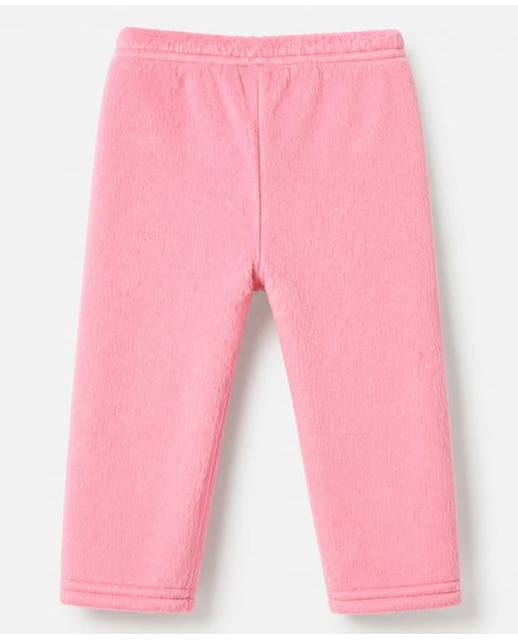 Babyhug Velour Cotton Mix Knit Full Sleeves Winter Wear Night Suit With Text & Cloud Print - Pink