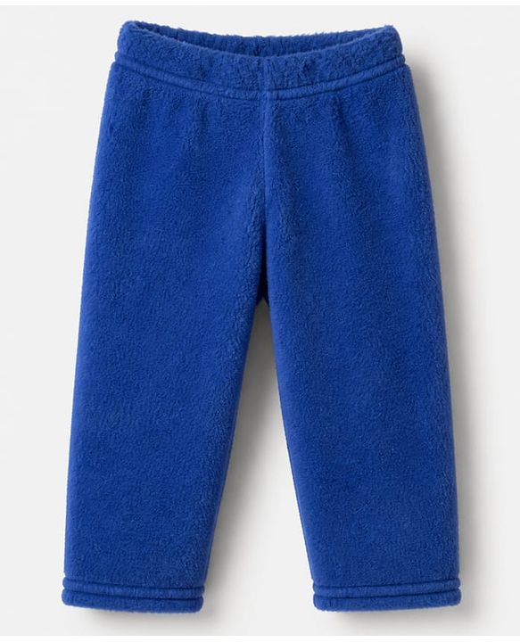Babyhug Cotton Mixes Velour Full Sleeves T-Shirt & Pajama Night Suit with Polar Bear Patch - Navy Blue