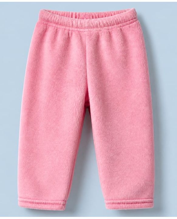 Babyhug Cotton Mixes Knit Full Sleeves Front Open T-Shirt & Pajama Night Suit with Bunny Patch - Pink