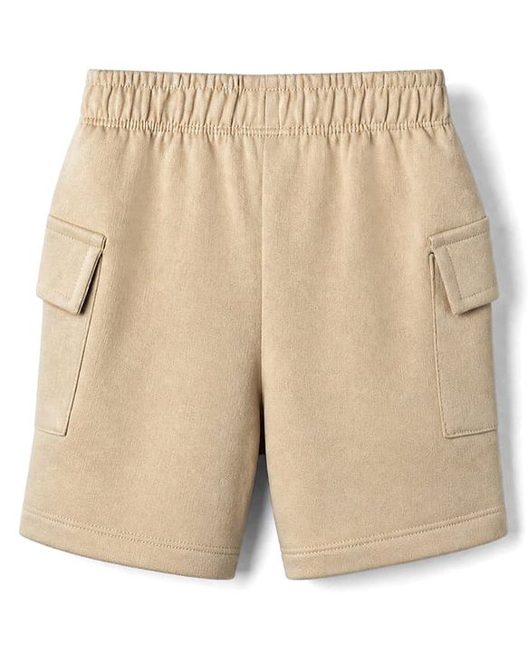 Babyhug 100% Cotton Single Jersey Knit Half Sleeves Tiger Printed T-Shirt & Shorts Set - Beige