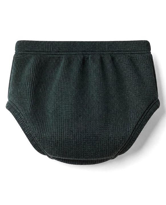 Babyhug Waffle Knit Frock and Bloomer with Half Sleeves in Green for New born