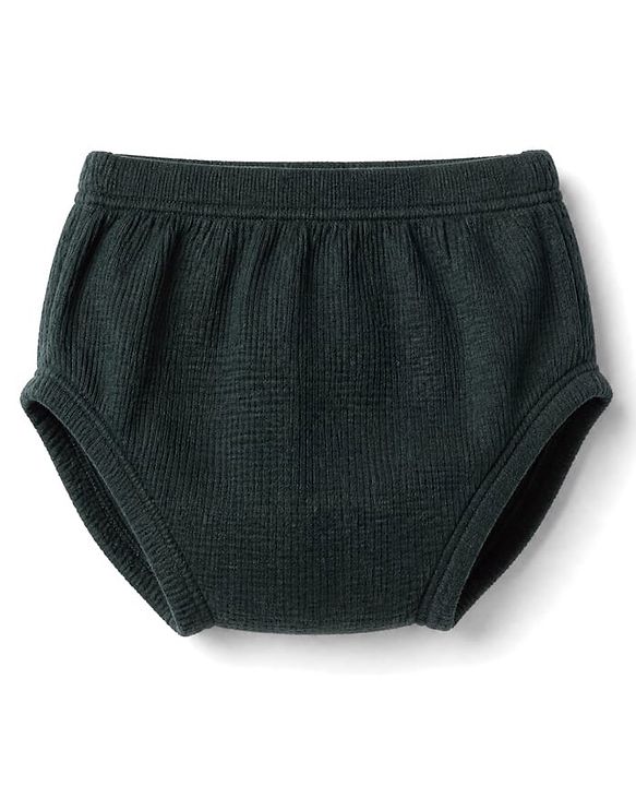 Babyhug Waffle Knit Frock and Bloomer with Half Sleeves in Green for New born