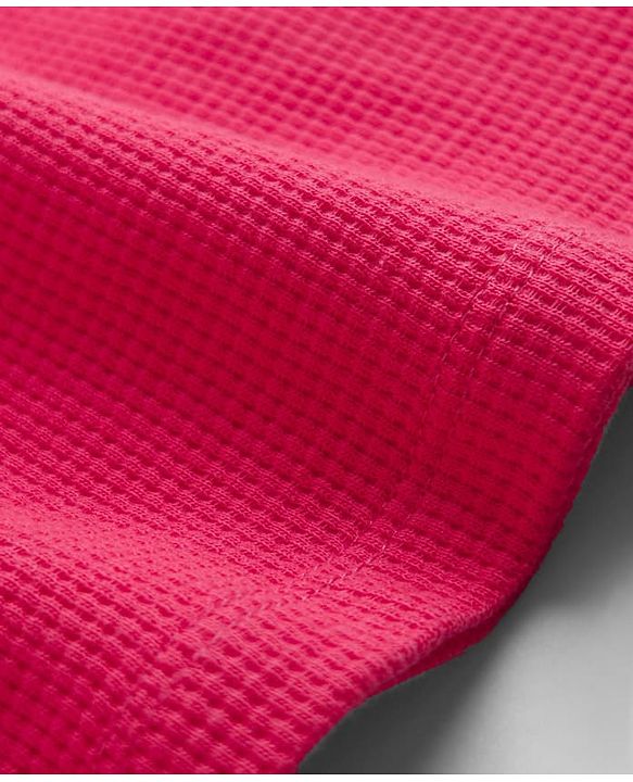 Babyhug Waffle Knit Half Sleeves Frock With Bloomer Set - Pink