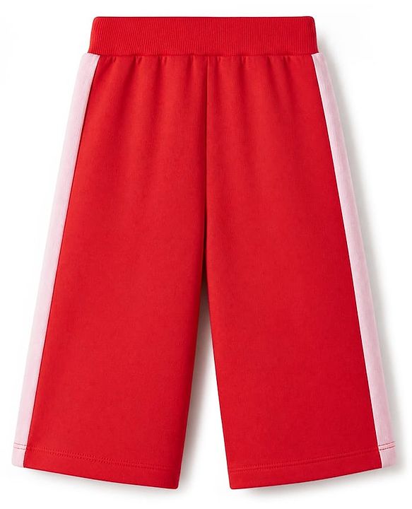 Babyhug Disney 100% Cotton Terry Knit Full Sleeves T-Shirt And Pant With Minnie Mouse Print In Red