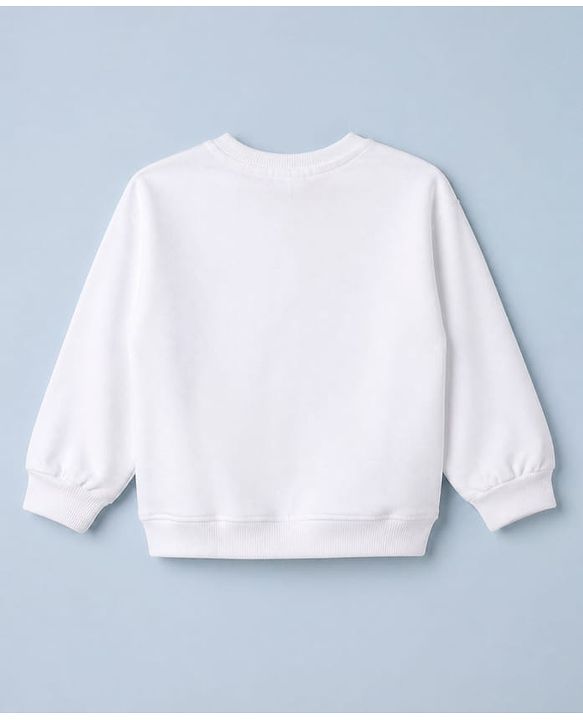 Babyhug Disney 100% Cotton Terry Knit Full Sleeves T-Shirt And Pant With Minnie Mouse Print - White