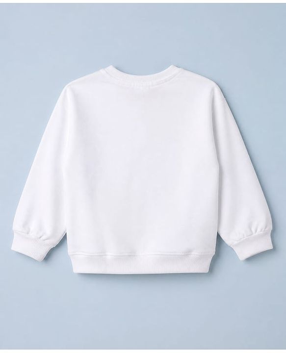 Babyhug Disney 100% Cotton Terry Knit Full Sleeves T-Shirt And Pant With Minnie Mouse Print - White
