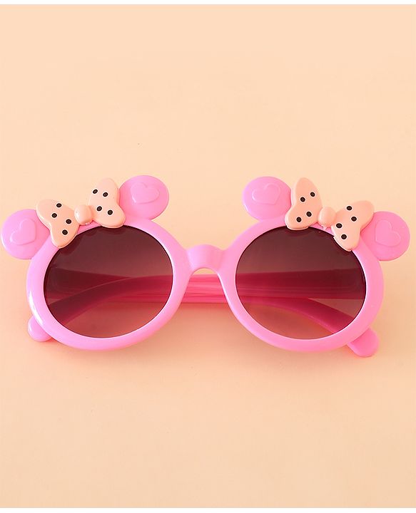 Babyhug Hair Accessories With Sunglasses Combo Set - Pink