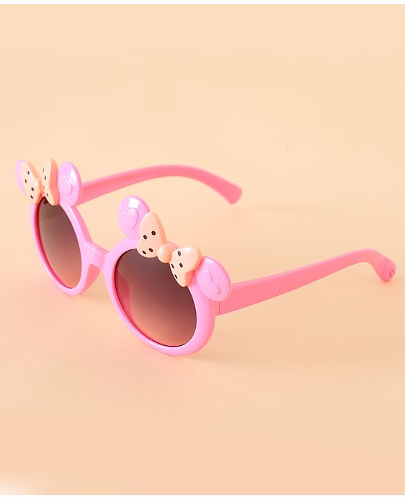 Babyhug Hair Accessories With Sunglasses Combo Set - Pink