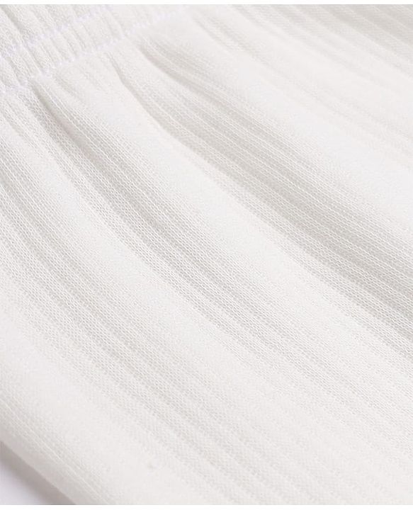Pine Kids Cotton Blend Knit Full Length Solid Thermal Pant in White