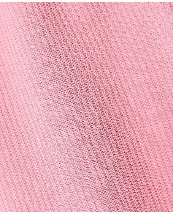 Pine Kids Cotton Mix Knit Full Length Thermal Pant - Light Pink