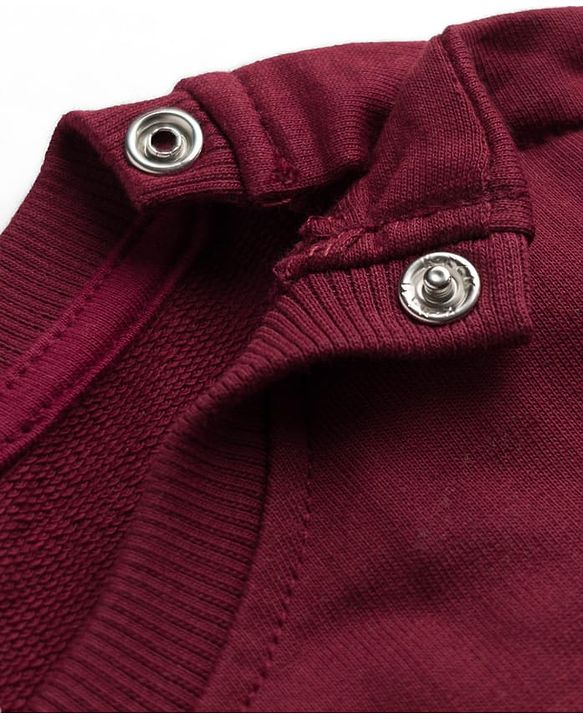 Babyhug Heavy Gauge 100% Cotton Terry Knit Sweatshirt With Full Sleeves and Baseball Print - Brown