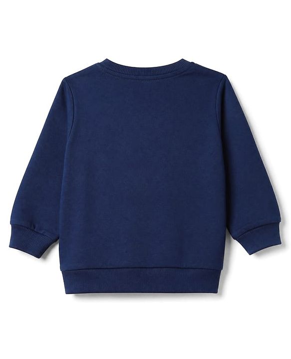 Babyhug 100% Cotton Knit Sweatshirt with Full Sleeves and Cool Edition New York City Brooklyn Atheletic Department Text in Blue & Red Pack of 2