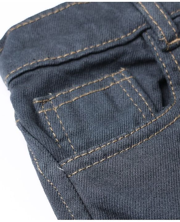 Pine Kids Denim Woven Full Length Jeans With Cargo Pockets in Navy Blue