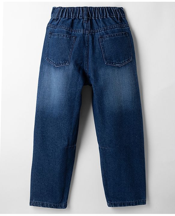 Pine Kids Cotton Blend Denim Woven Full Length Solid Jeans - Blue