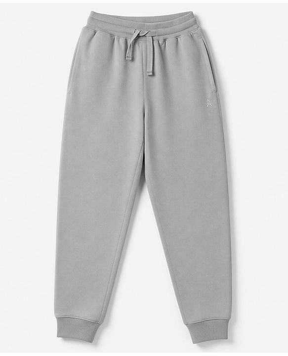 Pine Kids Cotton Knit Full Length Solid Lounge Pants Pack Of 3 - Navy Blue, Grey & Maroon