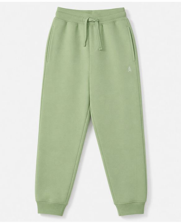 Pine Kids Cotton Knit Full Length Solid Lounge Pants Pack of 3 - Navy Blue, Maroon & Green