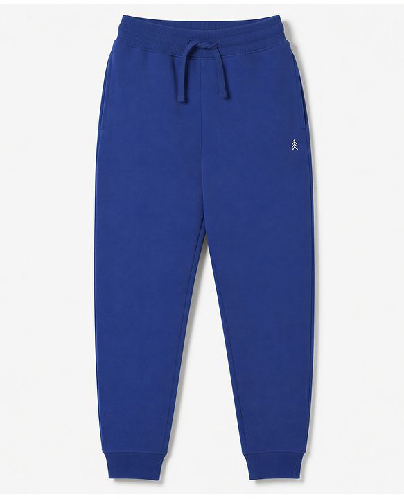 Pine Kids Cotton Knit Full Length Solid Lounge Pants Pack of 3 - Navy Blue, Maroon & Green