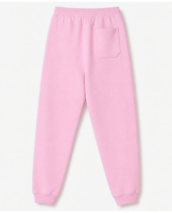 Pine Kids Cotton Knit Full Length Solid Lounge Pants - Pink, Blue & Dark Pink