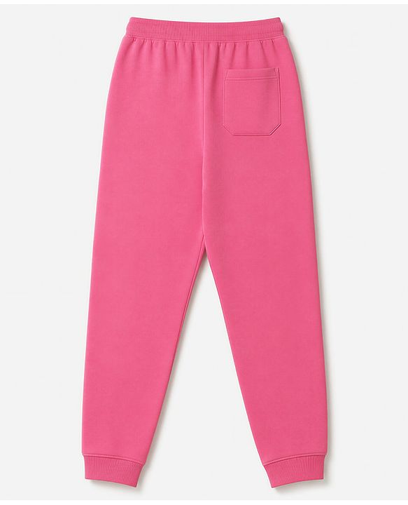 Pine Kids Cotton Knit Full Length Solid Lounge Pants - Pink, Blue & Dark Pink