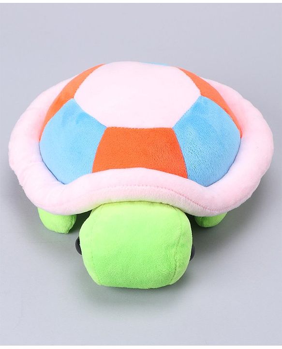 Babyhug Turtle Soft Toy Green & Pink - Length 25 cm