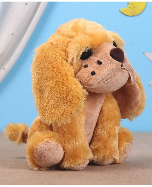 Babyhug Baby Puppy Soft Toy Light Brown - Height 20 cm
