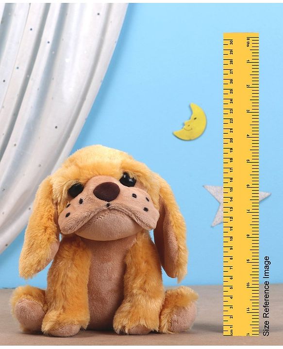 Babyhug Baby Puppy Soft Toy Light Brown - Height 20 cm