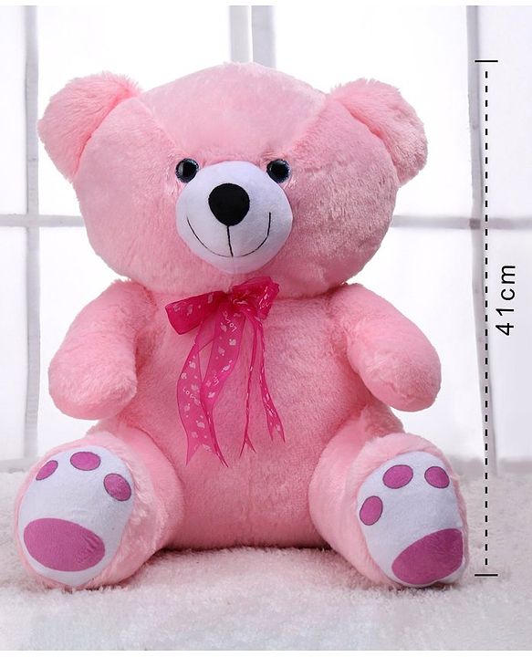 Babyhug Plush Teddy Bear Soft Toy Pink - Height 41 cm