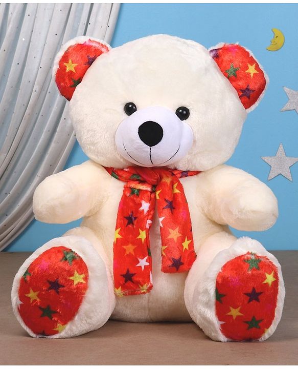 Babyhug Plush Teddy Bear Soft Toy Cream - Height 50 cm