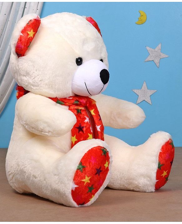Babyhug Plush Teddy Bear Soft Toy Cream - Height 50 cm