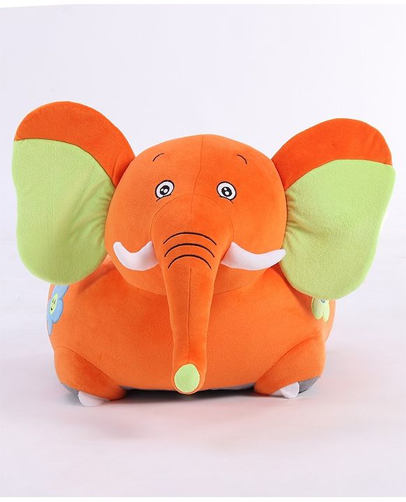 Babyhug Elephant Shaped Soft Seat - Orange